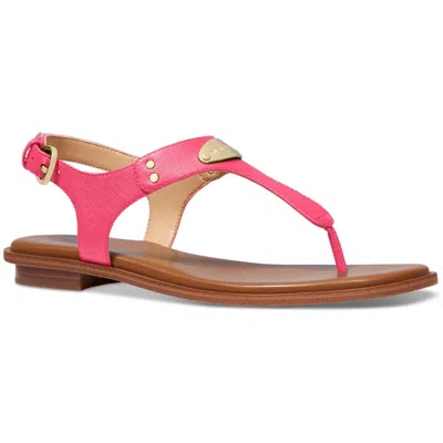 Michael Michael Kors Womens Leather Open Toe Ankle Strap In Pink
