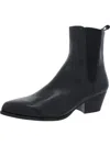 Michael Michael Kors Pointed-toe Leather Ankle Boots In Black