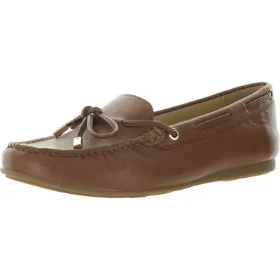 Michael Michael Kors Womens Leather Slip-on Moccasins