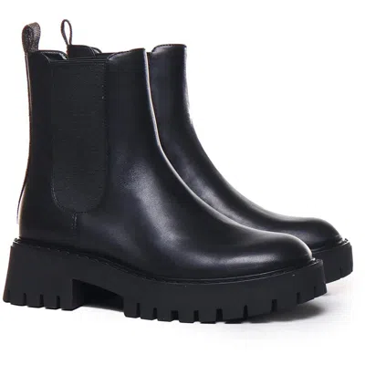 Michael Michael Kors Womens Logo Manmade Ankle Boots In Brown