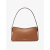Michael Michael Kors Womens Luggage Brand-plaque Leather Top-handle Bag In Luggage