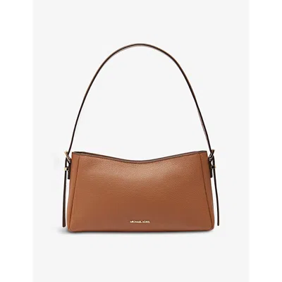 Michael Michael Kors Womens Luggage Brand-plaque Leather Top-handle Bag