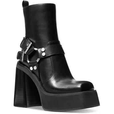 Michael Michael Kors Womens O-ring Leather Ankle Boots In Black