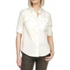 Michael Michael Kors Womens Pocket Cotton Button-down Top In White