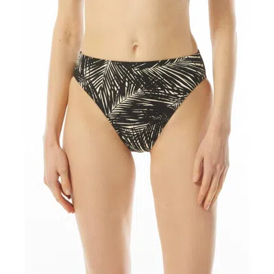 Michael Michael Kors Womens Printed High-waist Swim Bottom Separates In Black