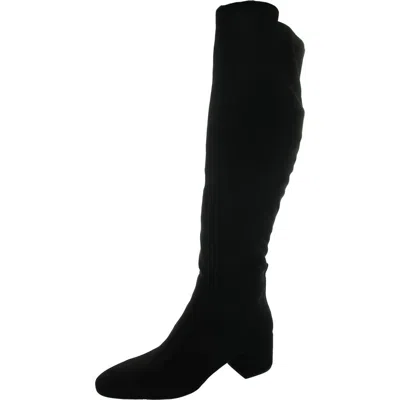 MICHAEL MICHAEL KORS WOMENS ZIPPER FAUX SUEDE KNEE-HIGH BOOTS