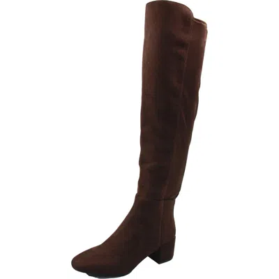 Michael Michael Kors Womens Zipper Manmade Knee-high Boots In Brown