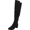 Michael Michael Kors Womens Zipper Suede Over-the-knee Boots In Black