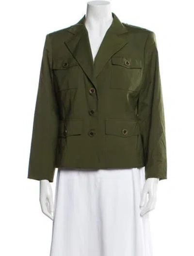 Pre-owned Michael Michael Kors Wool Blazer In Green