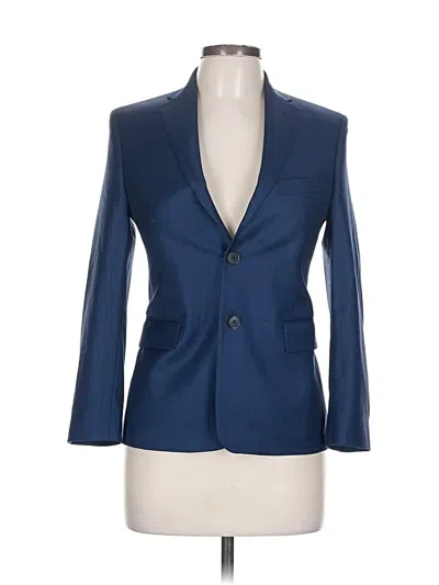 Pre-owned Michael Michael Kors Wool Blazer Jacket In Blue