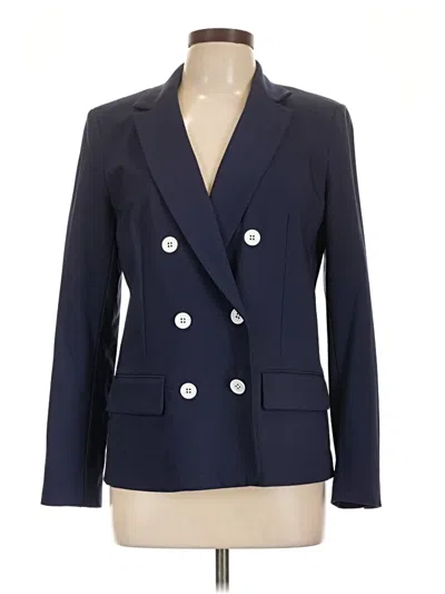 Pre-owned Michael Michael Kors Wool Blazer Jacket In Blue