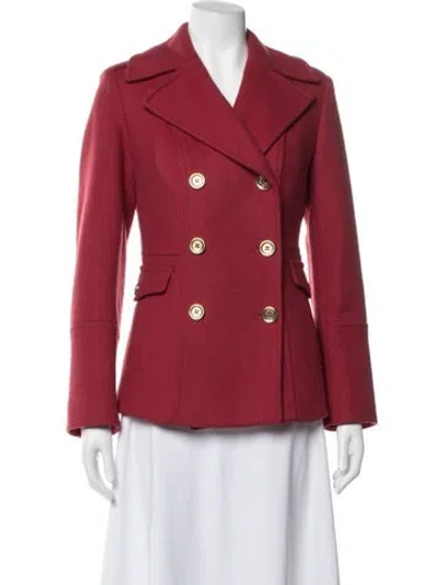 Pre-owned Michael Michael Kors Wool Blazer In Red