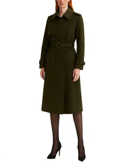 Michael Michael Kors Wool Blend Belted Coat In Brown