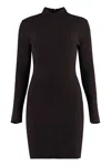 Michael Michael Kors Long-sleeved Ribbed-knit Minidress