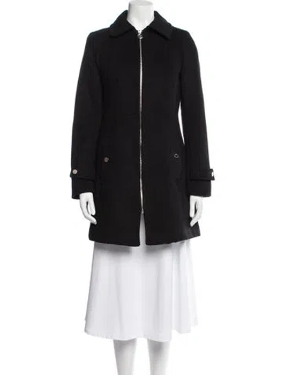Pre-owned Michael Michael Kors Wool Coat In Black