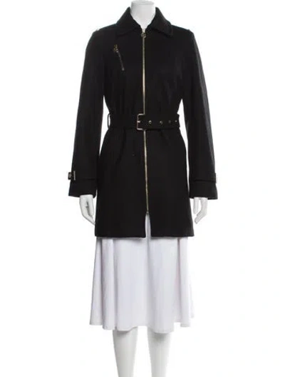 Pre-owned Michael Michael Kors Wool Coat In Black