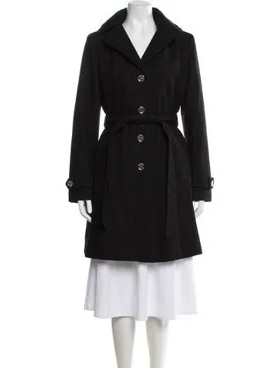 Pre-owned Michael Michael Kors Wool Coat In Black