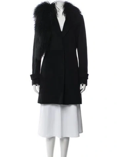 Pre-owned Michael Michael Kors Wool Coat In Black