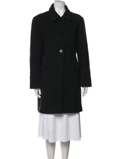 Pre-owned Michael Michael Kors Wool Coat In Black