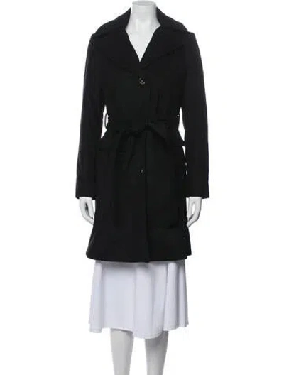 Pre-owned Michael Michael Kors Wool Coat In Black