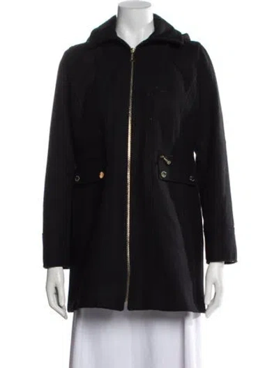 Pre-owned Michael Michael Kors Wool Coat In Black