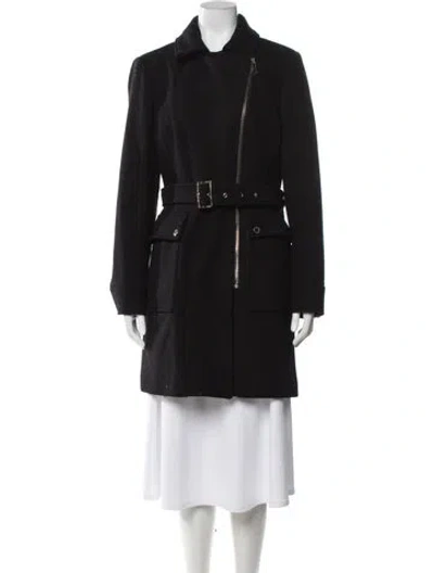 Pre-owned Michael Michael Kors Wool Coat In Black