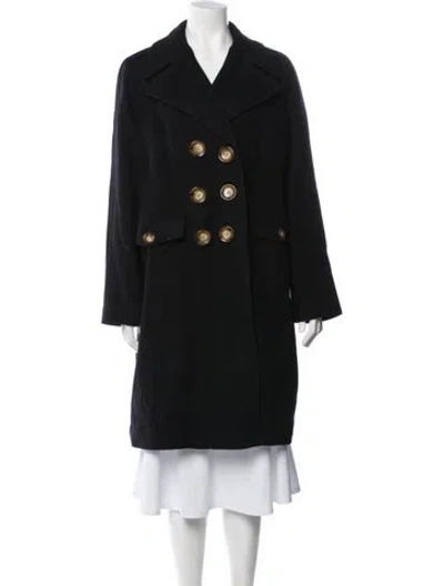 Pre-owned Michael Michael Kors Wool Coat In Black