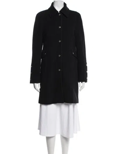 Pre-owned Michael Michael Kors Wool Coat In Black