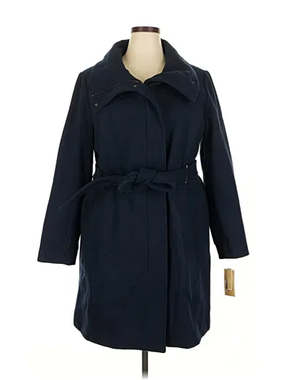 Pre-owned Michael Michael Kors Wool Coat In Blue