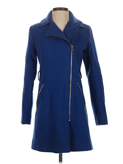Pre-owned Michael Michael Kors Wool Coat In Blue