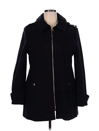 Pre-owned Michael Michael Kors Wool Coat In Blue
