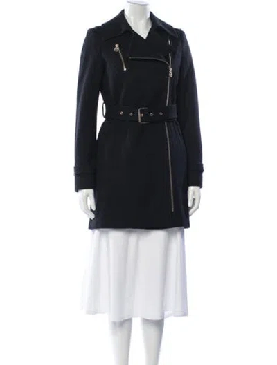 Pre-owned Michael Michael Kors Wool Coat In Blue