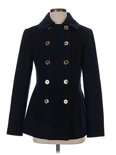 Pre-owned Michael Michael Kors Wool Coat In Blue