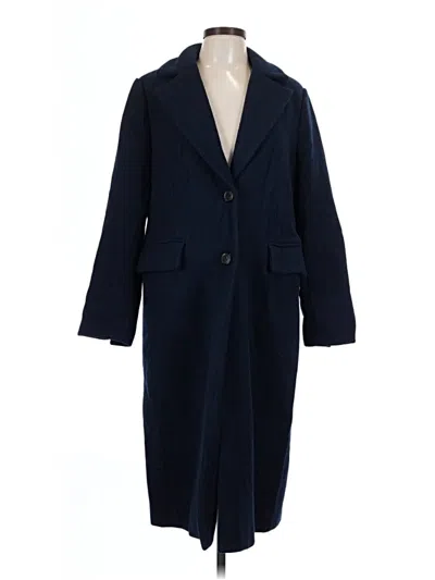Pre-owned Michael Michael Kors Wool Coat In Blue