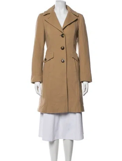 Pre-owned Michael Michael Kors Wool Coat In Brown