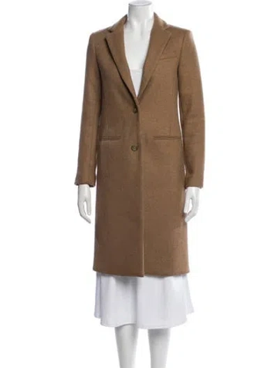 Pre-owned Michael Michael Kors Wool Coat In Brown