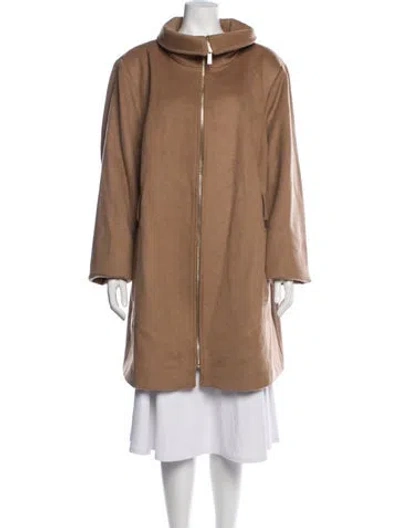 Pre-owned Michael Michael Kors Wool Coat In Brown