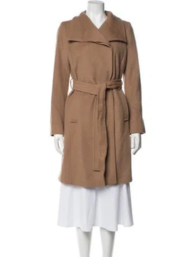 Pre-owned Michael Michael Kors Wool Coat In Brown