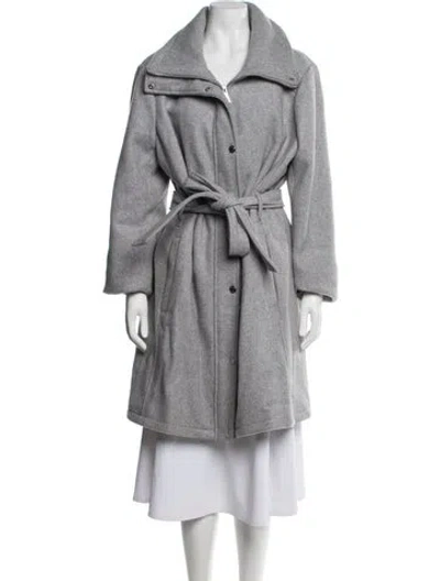 Pre-owned Michael Michael Kors Wool Coat In Grey