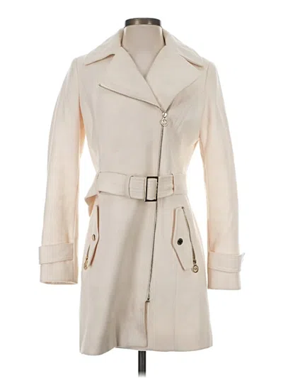 Pre-owned Michael Michael Kors Wool Coat In Ivory