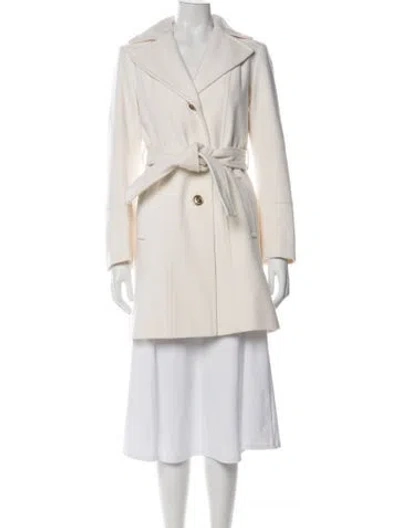 Pre-owned Michael Michael Kors Wool Coat In Neutrals