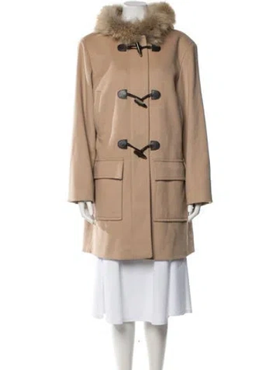 Pre-owned Michael Michael Kors Wool Coat In Neutrals
