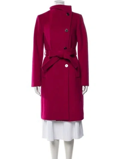 Pre-owned Michael Michael Kors Wool Coat In Pink