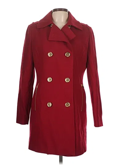 Pre-owned Michael Michael Kors Wool Coat In Red