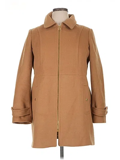 Pre-owned Michael Michael Kors Wool Coat In Tan
