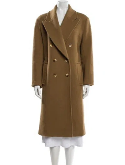 Pre-owned Michael Michael Kors Wool Faux Fur Coat In Neutral