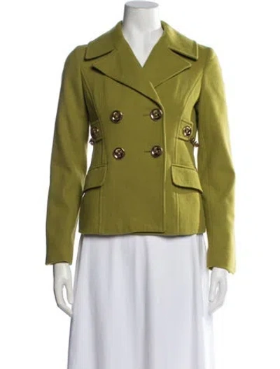 Pre-owned Michael Michael Kors Wool Jacket In Green