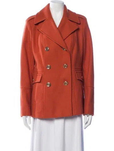 Pre-owned Michael Michael Kors Wool Jacket In Orange