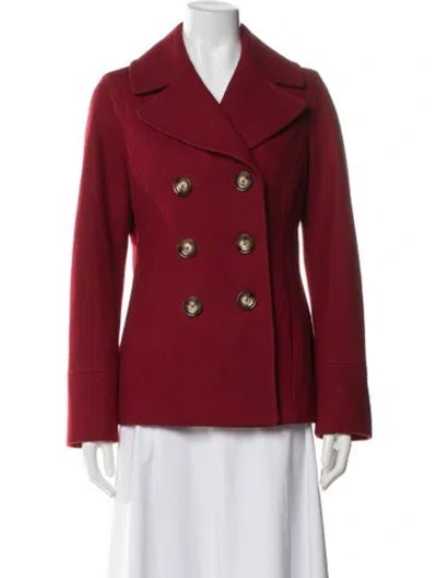 Pre-owned Michael Michael Kors Wool Jacket In Red