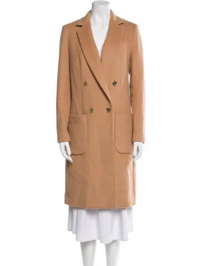Pre-owned Michael Michael Kors Wool Peacoat In Neutral